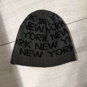 Gray New York Knit Beanie